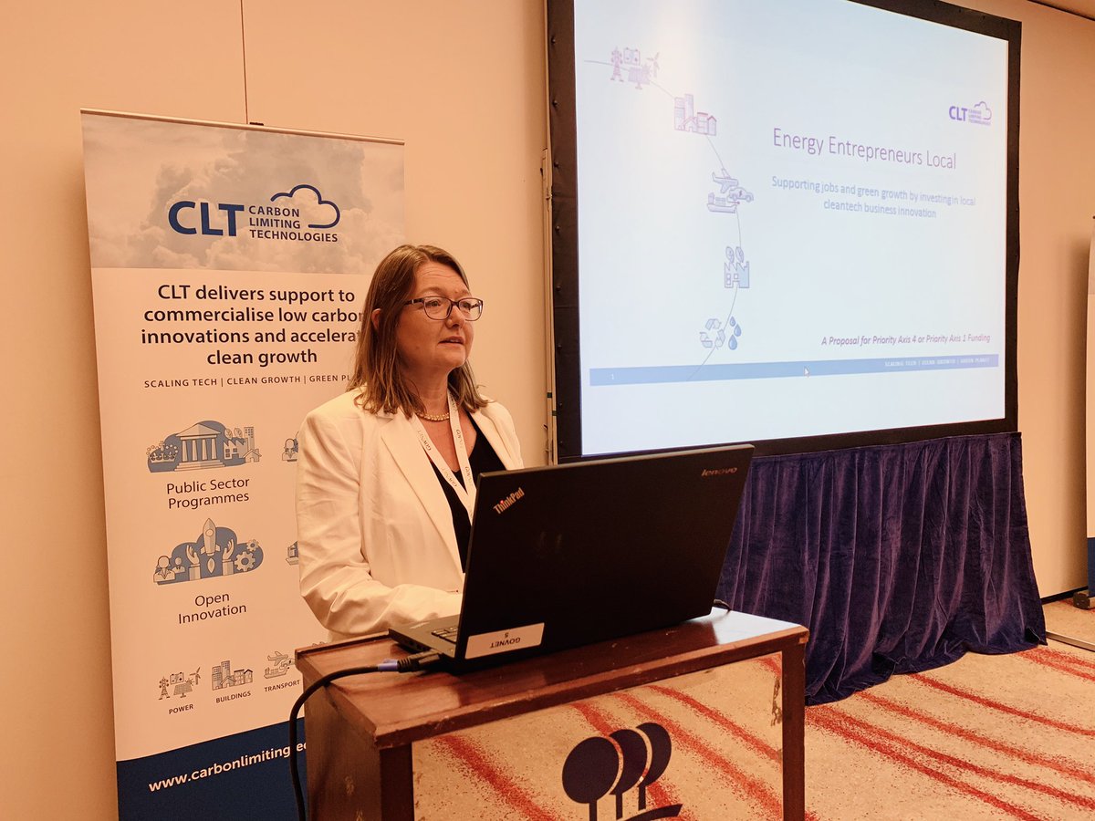 carbonlimiting's tweet photo. We’d love to localise the @beisgovuk  Energy Entrepreneurs Fund programme. Bring the green growth and jobs from the national level to Local Authorities and LEPs! CLT is presenting the concept here @GreenGovUK #LDNClimateAction https://t.co/4gFkxxu2KK