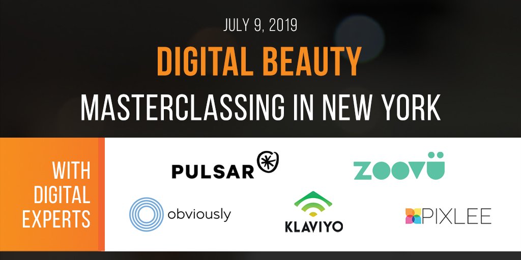 masterclassing's tweet photo. Digital Beauty is back in New York, just before the summer break. Join us and our experts @PulsarPlatform @zoovu @obviouslysocial @klaviyo @pixlee and discover all about content, social, influencer marketing and more #MasterclassingUS
https://t.co/DRBv3y0t90 https://t.co/GlTC1kcwn6
