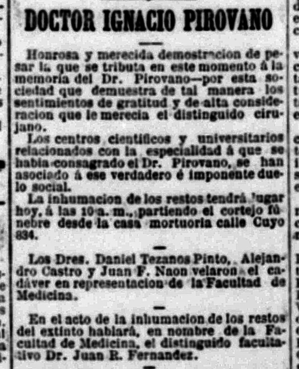 #2julio (1895) Fallece el Dr Ignacio Pirovano. Estudio en el Colegio Nacional Bs As, se graduó en la Fac de Ciencias Médicas de la UBA. Fue  farmacéutico y médico. Se lo reconoce como padre de la cirugía argentina. #IgnacioPirovano #hospitalPirovano #cirugiaargentina <a href="/bacomuna12/">BA Comuna 12</a>