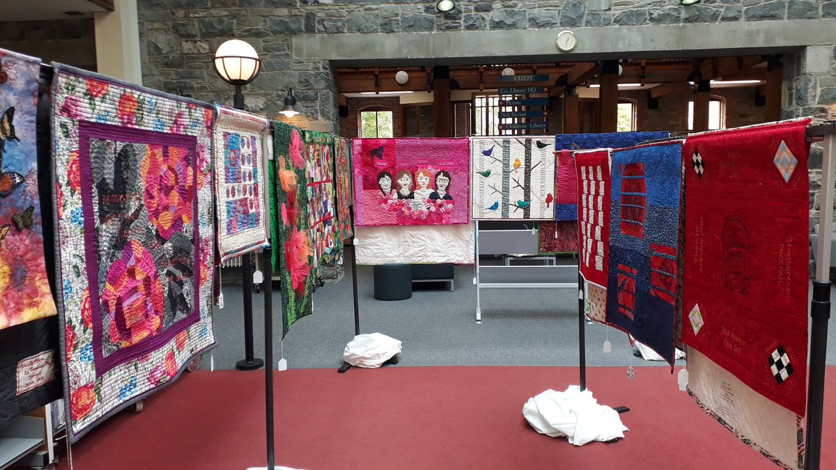 louthcoco's tweet photo. Beautiful Exhibition of Patchwork Quilts by #HandsAcrosstheBorder in #CountyLibrary #Louthlibraries #Dundalk. Worth dropping in to view it. https://t.co/ycXBgfHfbW