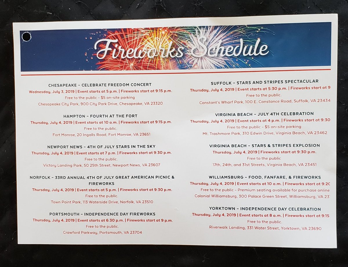 iamspirited's tweet image. Thank you, Meghan Reynolds Taylor with #AtlanticBayMortgageGroup for sharing this with us at #AbbittRealty Williamsburg411. I hope everyone has a safe and FUN #FourthofJuly 😊 Check out this #FireworksSchedule for #HamptonRoads area.