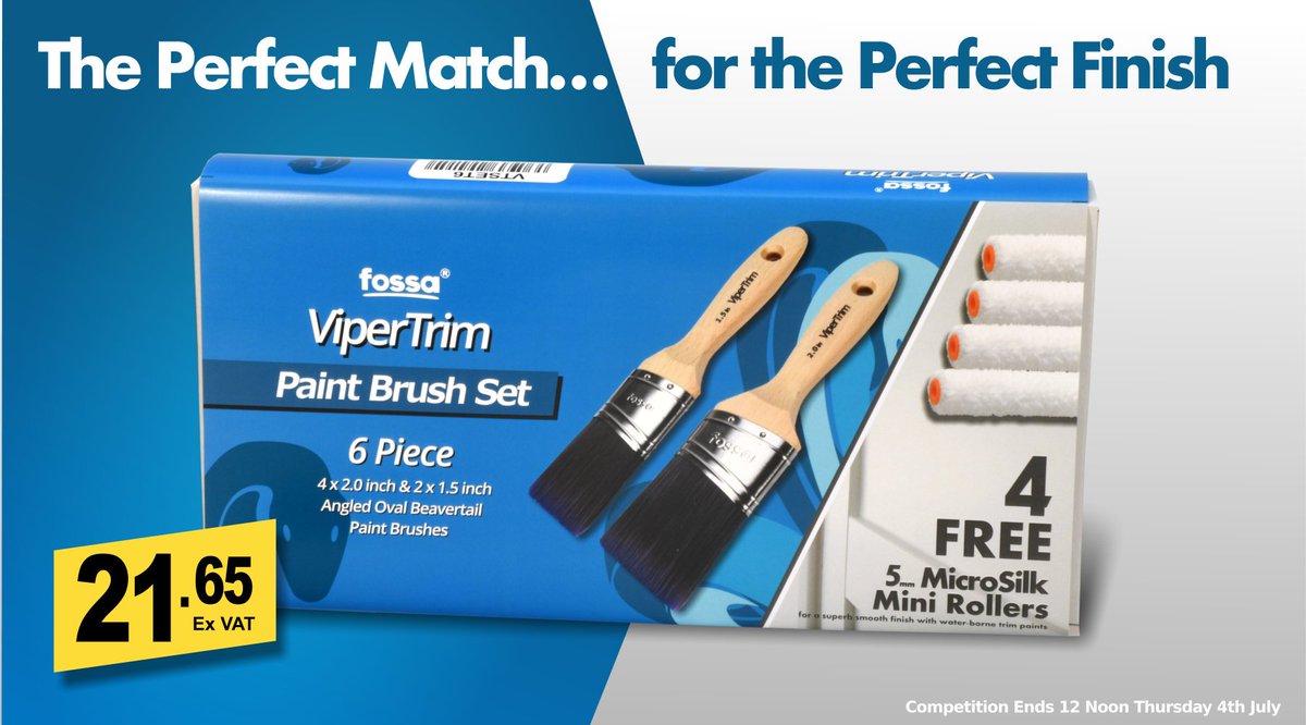 decoratingdirec's tweet photo. Competition Time! Retweet &amp; Follow to WIN our NEW Exclusive Fossa Vipertrim &amp; 5mm Fossa MicroSilk Box Set. 3 to WIN
Competition Ends Noon Thursday 4th July 2019. T&amp;C's apply. UK only. 
https://t.co/belRrzq4AL https://t.co/2h468t6hye