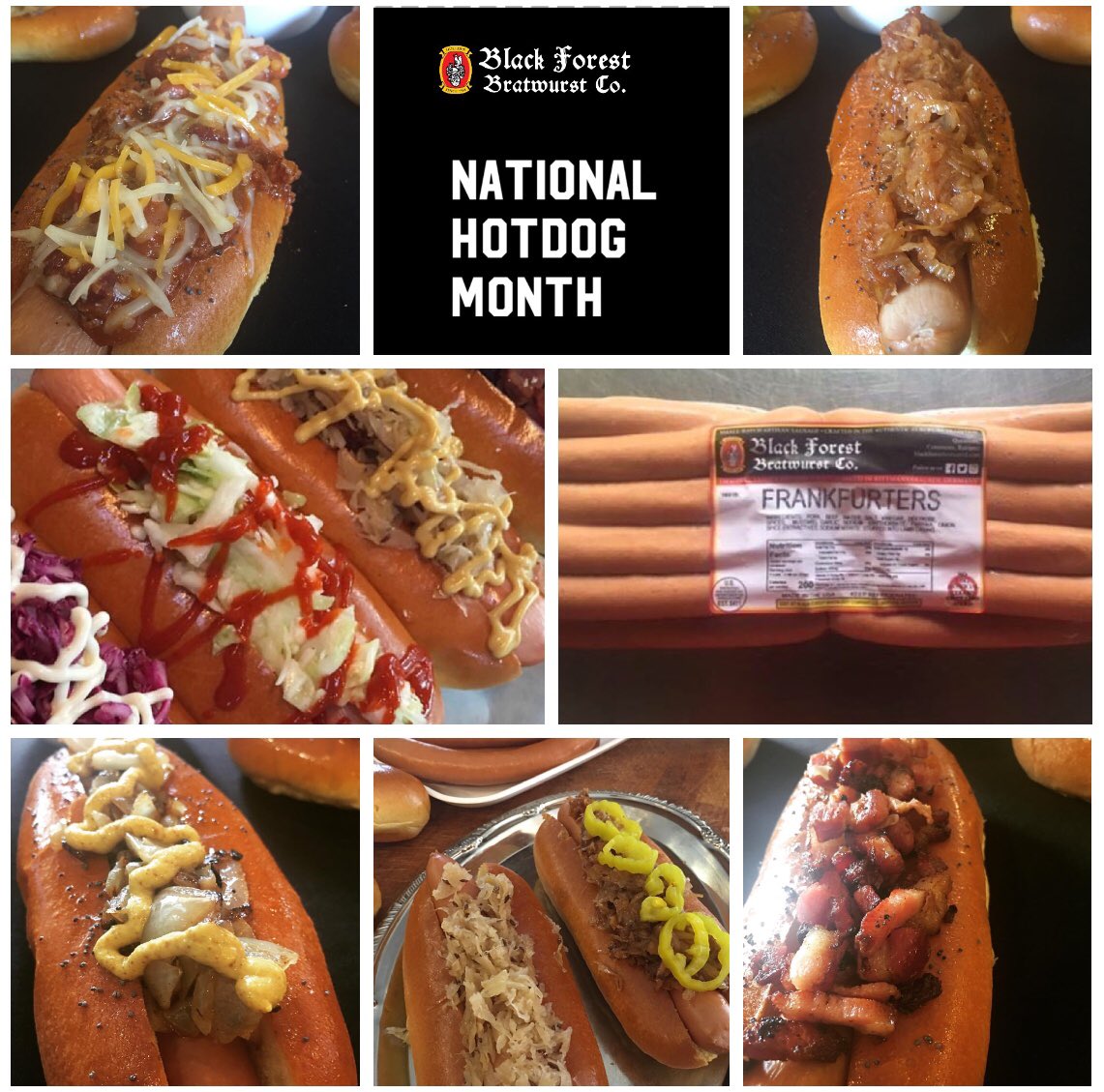 BFBratwurst's tweet photo. It’s National Hotdog Month!! Our Natural Casing Frankfurters are on sale ALL MONTH LONG 😮 Visit the “LINK” in bio for full details #BlackForestBratwurst #Bratwurst #BestWurst #HotDog #HotDogs #Frankfurters #NationalHotDogMonth #July #NaturalCasing https://t.co/lijbdiLfWq