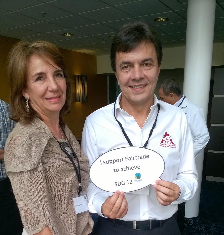 FAIRTRADE's tweet photo. Roberto Vélez Vallejo, CEO Colombian Coffee Growers Federation. @FAIRTRADE Conference in #Bonn #TradeFairLiveFair #ChangingTradeChangingLives #fairtrade https://t.co/wIvbtsuNQR