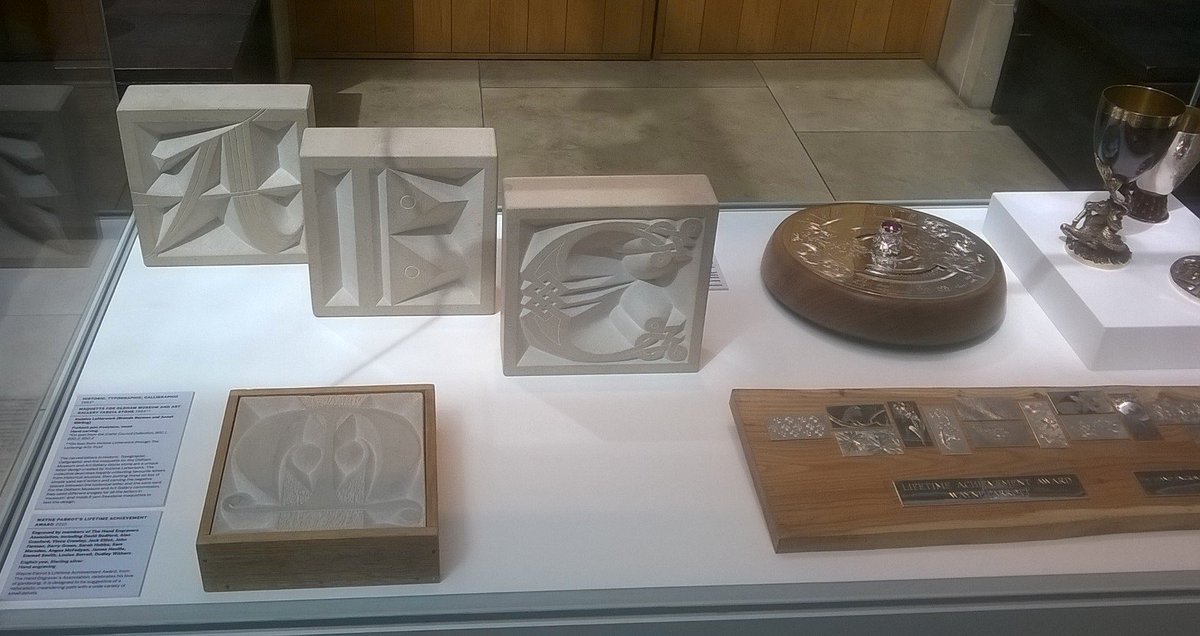 Lettering_Arts's tweet photo. Still time to visit! #Inscribed @GsmithsCentre Find maquettes made to test the #design for a commission by Incisive Letterwork for a fascia stone. The #exhibition continues until July 11. #lettercarving #lettercutting #letterform #architecture #publicart #letteringartstrust #art https://t.co/AdfxR2WzGr