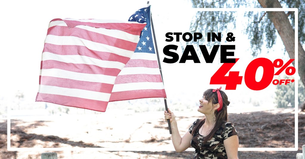 Shop in store this Fourth of July Weekend for 40% off our special selection of items ending in .97! Ends July 7th!

#independenceday #shopping #sale #sportinggoods #summer #gearup4life #herbphilipsons