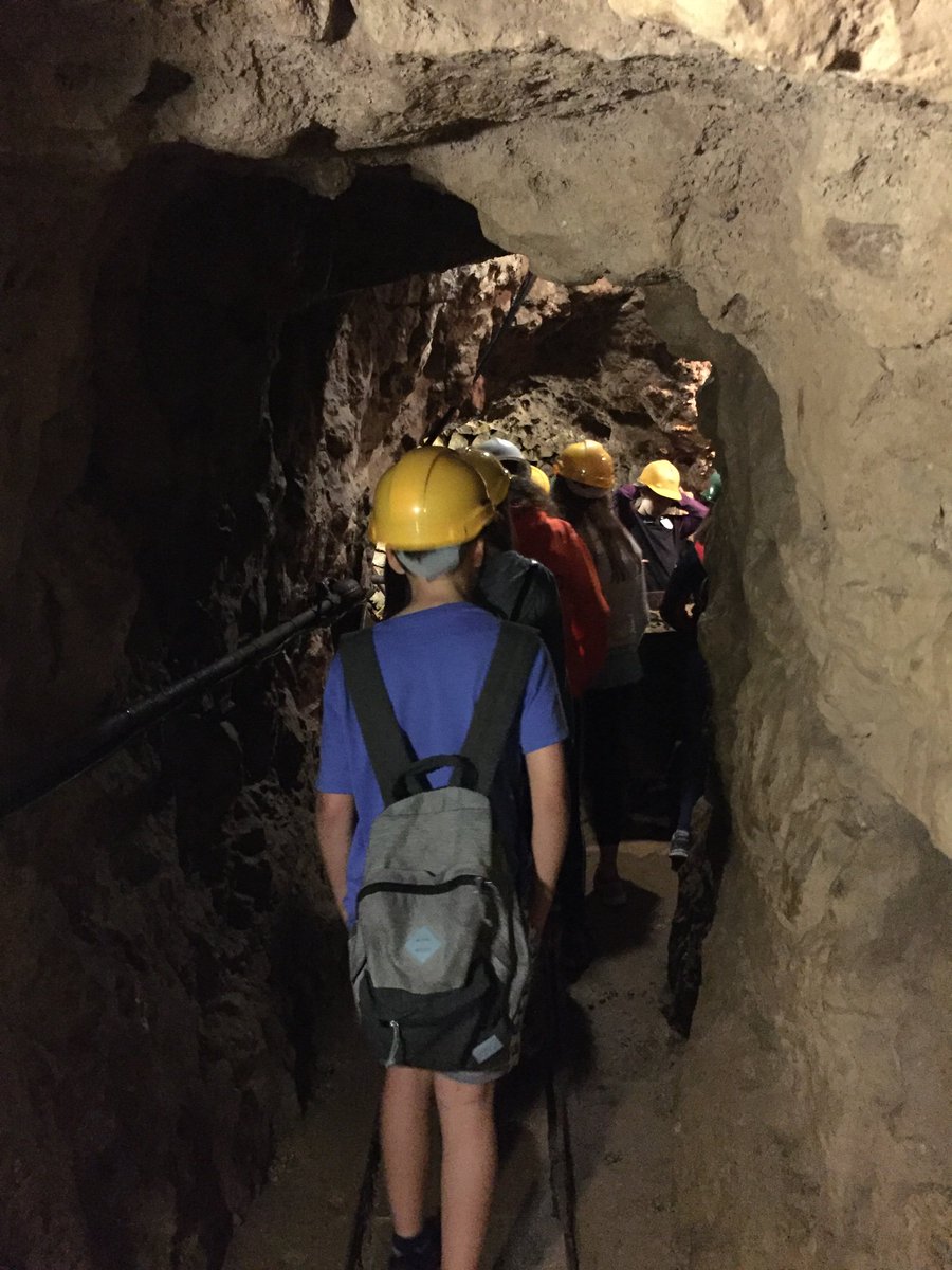 scienceburchett's tweet photo. Really interesting trip to the Peak District Lead Mine Museum today with #STEAMAW19 touring the museum, panning for precious minerals and walking through the 1920s mining tunnels ⚒👷🏼‍♀️ https://t.co/L7TzSSI3af