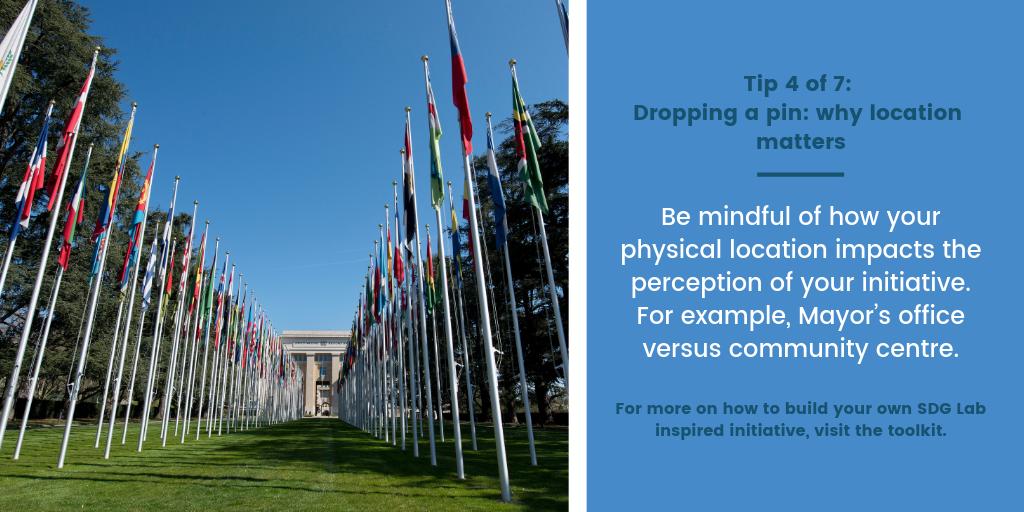 SDG Lab top tips on building your own Lab-inspired initiative #⃣4/7:

4⃣Dropping a pin: why location matters 🗺️📍

➡️ sdglab.ch/toolkit#build-…