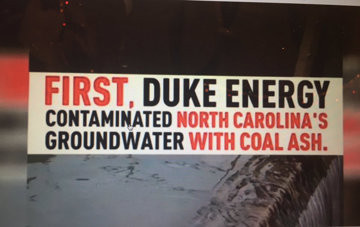 nutgraham's tweet photo. #COALASH #coalashneighbors #contamination #greed #toxic #dirty #ethics #cleanwater #waterscared #nc #help #WaterIsLife #waterquality #truth #justice #coalashhousewives  #lovethyneighbor #nightmare #bottledwater #dukeville #criminalpolutters #criminals https://t.co/CdvxiVmjNh