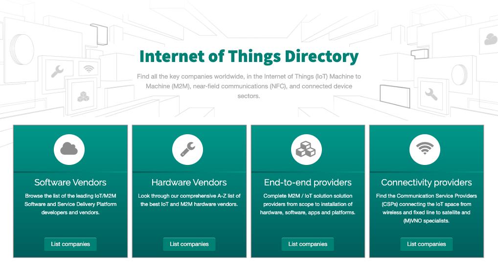 IoTDirectory's tweet image. Welcome! 👋 If you are looking for a #business partner or a #supplier to help you with your new or existing #M2M and #IoT needs, then you have come to the right place. We are the world’s biggest #IoTDirectory iot-directory.com