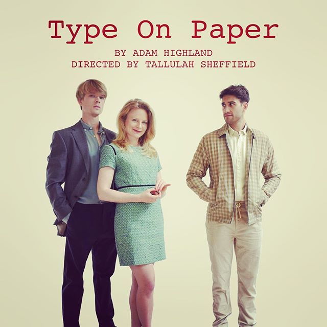 helenpercival84's tweet photo. Very excited to be a part of this brilliant new play #TypeOnPaper with the excellent kriss_dillon, egreenphotos and directed by the awesome tallulahsphotos. It’s a bit about politics but mostly about love, so come check it out. tabardtheatreuk, 30th July - 3 August. #acting # https://t.co/4T69vWfSf4