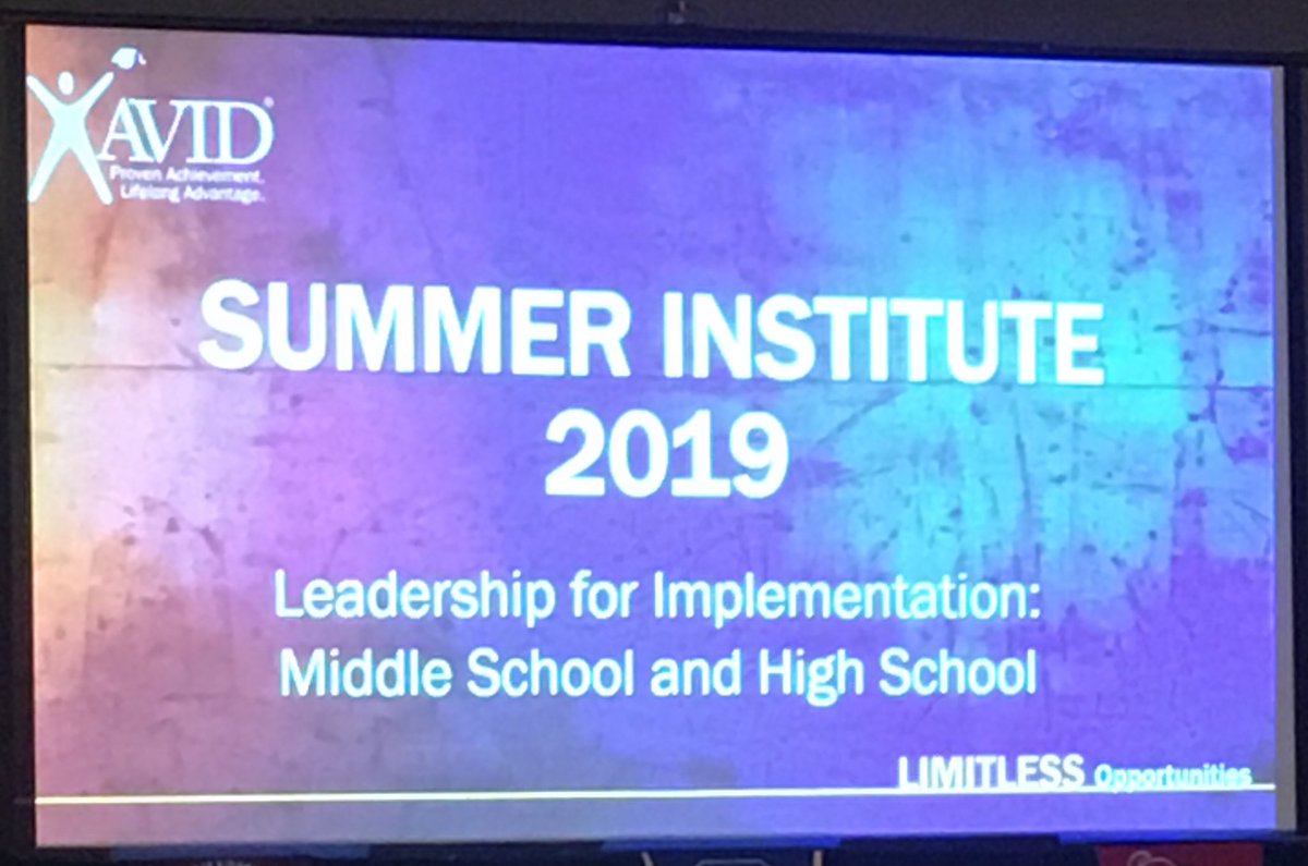 MetaCoach_Stew's tweet photo. Day two of AVID training- love the focus on active learning strategies to engage our students! https://t.co/TnxaLypG4t