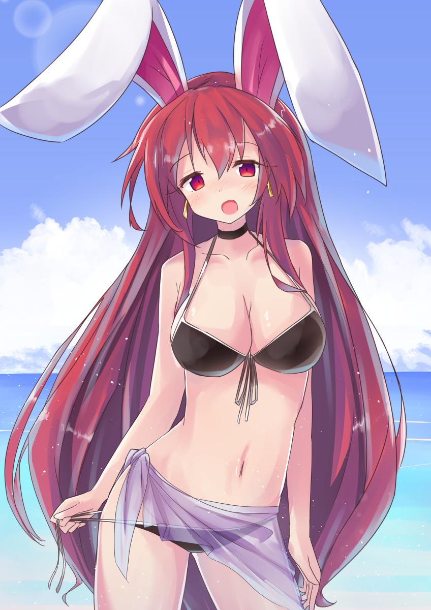 「暑くなってきたので水着。

パレオが好きで、シースルーも好きだから合体させたモノ」|りょうごのイラスト