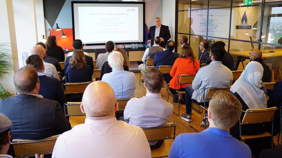 Pathway2Grow's tweet photo. What's your #ValueProposition? Thanks @KeithDRozelle @sales_marvel for a very valuable presentation at #CerealNetwork free #breakfast #networking at @alphaworksB1 #Birmingham this morning! https://t.co/w2eECPJ1YB