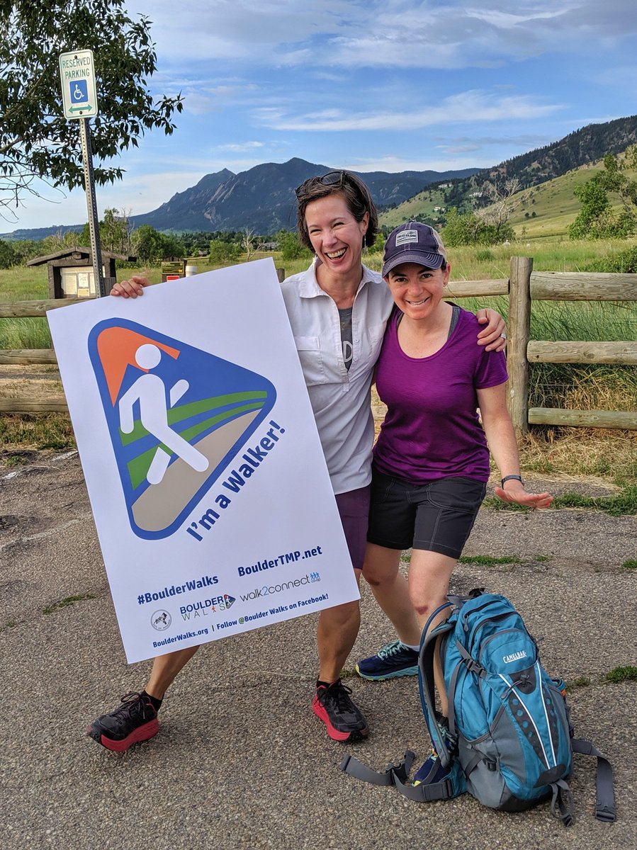 BoulderRamblers's tweet photo. @BoulderWalkBike was a blast! We ended the month by walking 26 miles around the city with 60 people on Saturday's #Walk360 Slow Marathon. Thanks to all who joined us, and to @PedestrianShops, @downtownboulder, @WallarooHats, @ProtosPizza &amp; @bouldergobldr for support! #Lifeat3mph https://t.co/rRBPXjLSB4