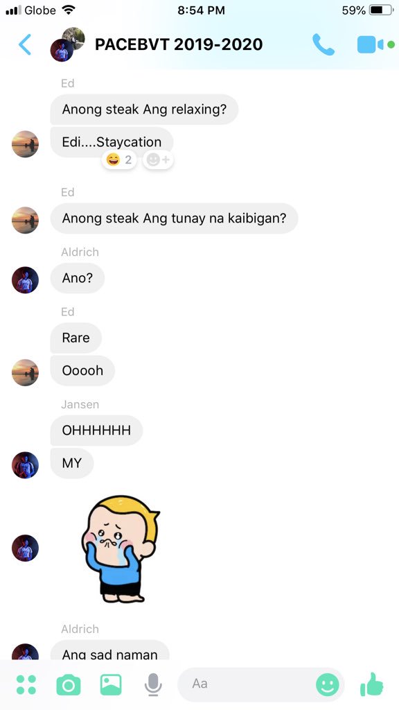 stephgabriel17's tweet photo. Today’s post training jokes c/o #PACEBVT: STEAK

Anong STEAK ang nakakakita: RibEYE
Anong STEAK ang mahilig maghubad: STRIPloin
Anong STEAK ang magaling: WELL DONE

Nag uwian na hindi parin tapos si Coach @edortega 👇🏻 https://t.co/Oe8kbXvrqr