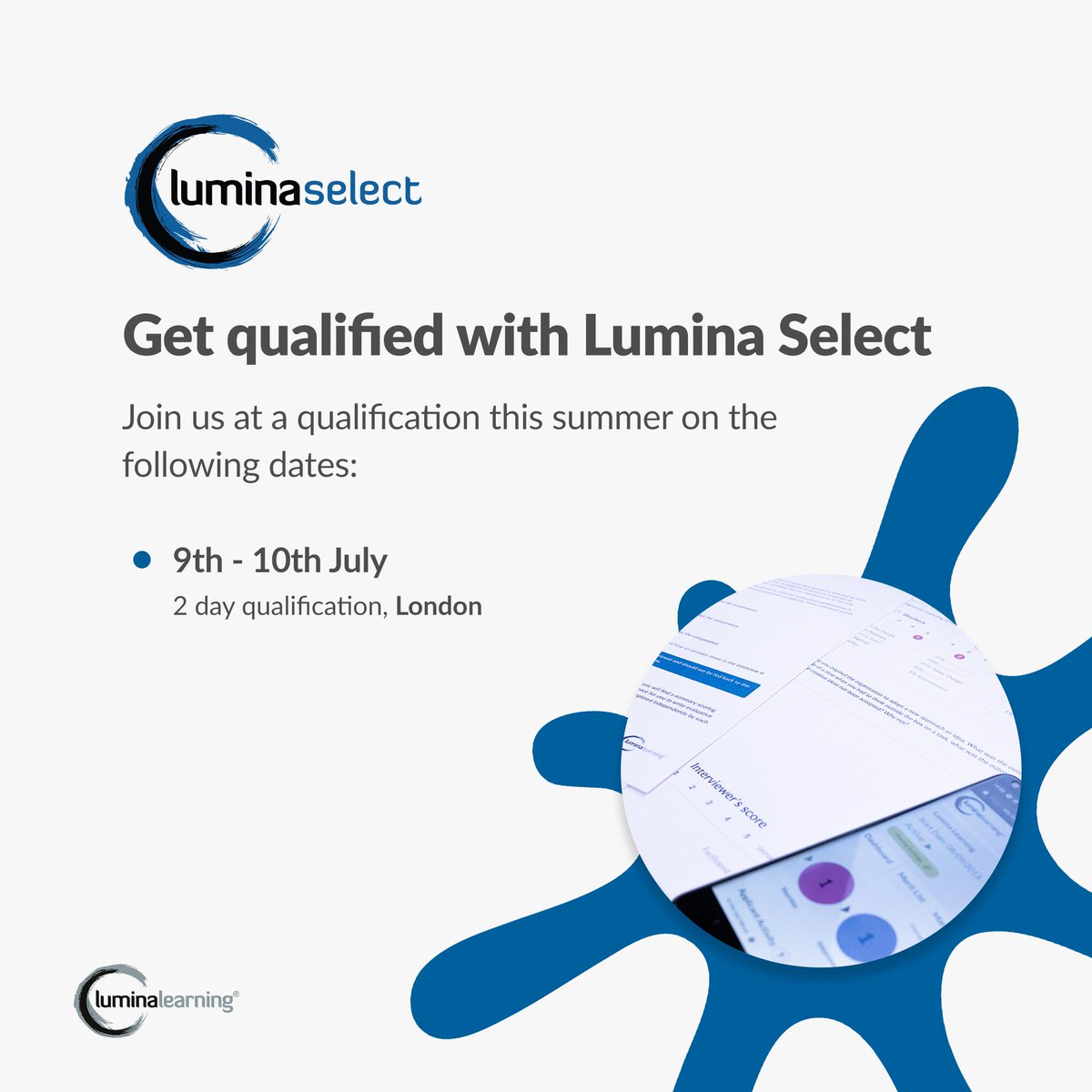 Looking for a easy-to-use personality selection service tool? We've still got spaces on our Lumina Select qualification next week, discounted to just £499 for practitioners already qualified in Lumina Spark. Apply here ow.ly/9Omy50uQN2F

#luminalearning #luminaselect