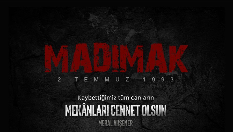 2 Temmuz'da Sivas'ta yanan da BİZ, 
5 Temmuz'da Başbağlar'da vurulan da BİZ. 
Can da bizim, kan da bizim. 
Bu dünyanın Yezid'i de bitmez, Nemrud'u da. 
Mesele Hüseyin olabilmekte. 
Mesele İbrahim olabilmekte. 
#unutMADIMAKlımda