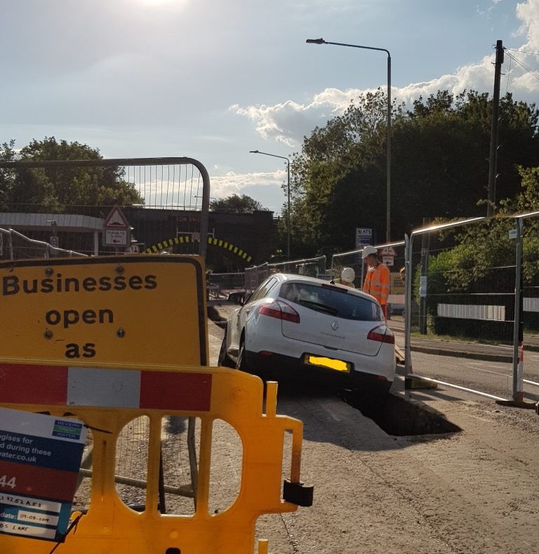 Anti bridge hitting device claims first victim. #harborough