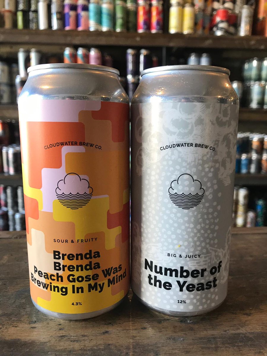 HipHopsBeerShop's tweet photo. These 2 @cloudwaterbrew beauties landed in the shop today 😍 a light bodied, sweet peach gose 🍑 and a bold, thick bodied quad IPA 4️⃣ 🎸 🤘🏼 #Peachy #QuadIPA #HipHopsBeerShop https://t.co/6Mq3a05DSH