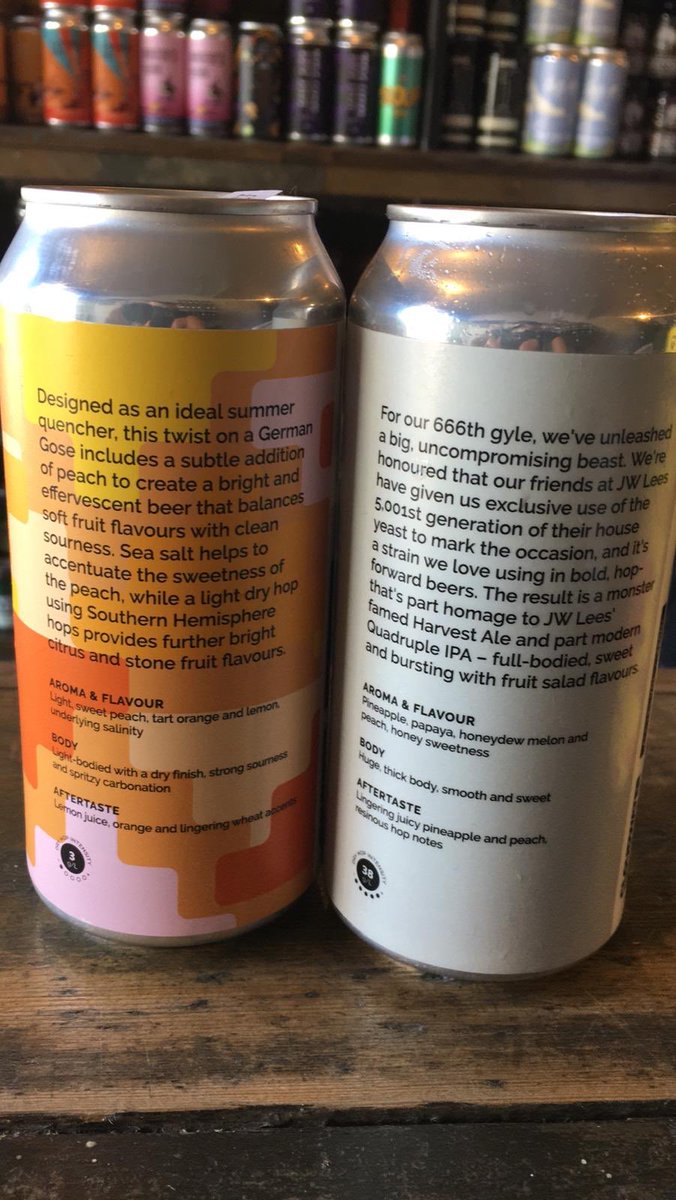 HipHopsBeerShop's tweet photo. These 2 @cloudwaterbrew beauties landed in the shop today 😍 a light bodied, sweet peach gose 🍑 and a bold, thick bodied quad IPA 4️⃣ 🎸 🤘🏼 #Peachy #QuadIPA #HipHopsBeerShop https://t.co/6Mq3a05DSH