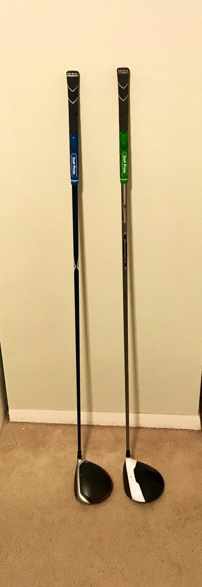 LangstonFrazier's tweet photo. So, I got NEW thing called #InjectedTwistFace! '17 #M2driver meet the '19 #M5driver! It's about to get really fast in here! Yes, I have two! #TeamTaylorMade @TaylorMadeGolf @golfpridegrips #1GripOnTour @ProjectXGolf #EvenFlow #EngineeredToDominate  😎🔥⛳️ https://t.co/mINXs08GkI