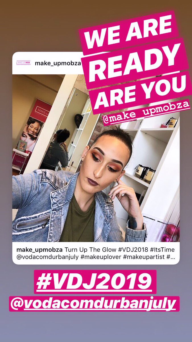 Make_UpMOB's tweet photo. STILL GOT FEW SLOTS #VDJ2019
BOOK NOW 
👄💄👄
call #082604085
_______
#GlamYouUp #MakeUpMob  #glowup #makeuplife #makeupbymakeupmob #makeup #makeuplover #makeupbymakeupmob #MUMOB #Makeup #makeuponfleek @maccosmetics @mudsouthafrica  @hudabeauty @essence_cosmetics @blackopalsa https://t.co/QB7eBCwI7x