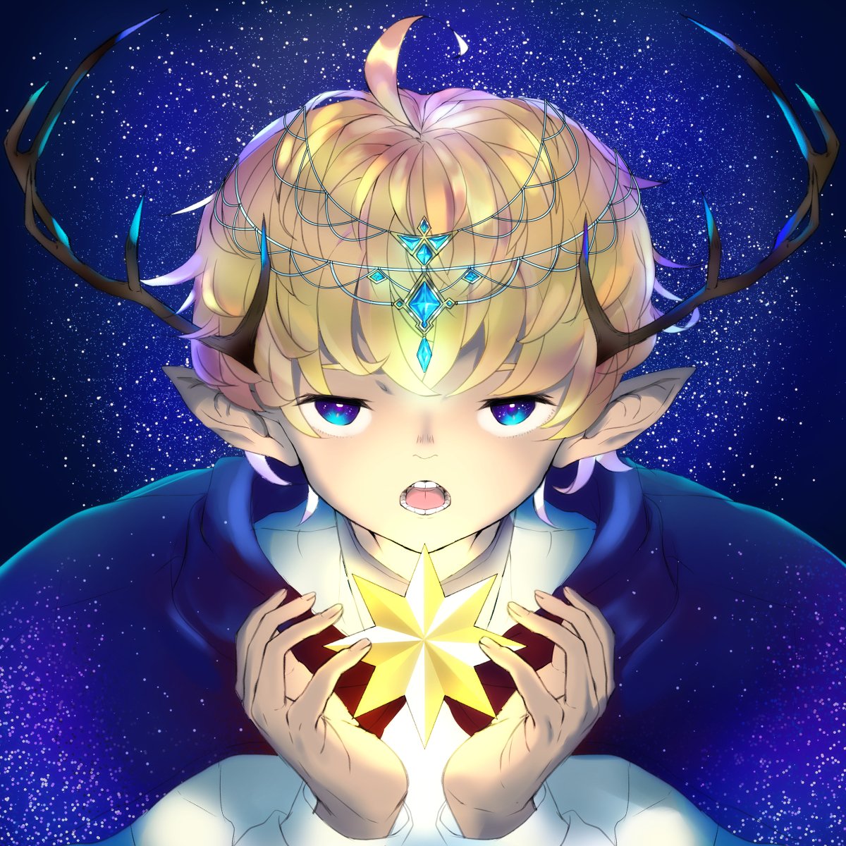 カヤロウ در توییتر オリジナル 創作 イラスト 夜空 男の子 T Co Wznytzcfjw