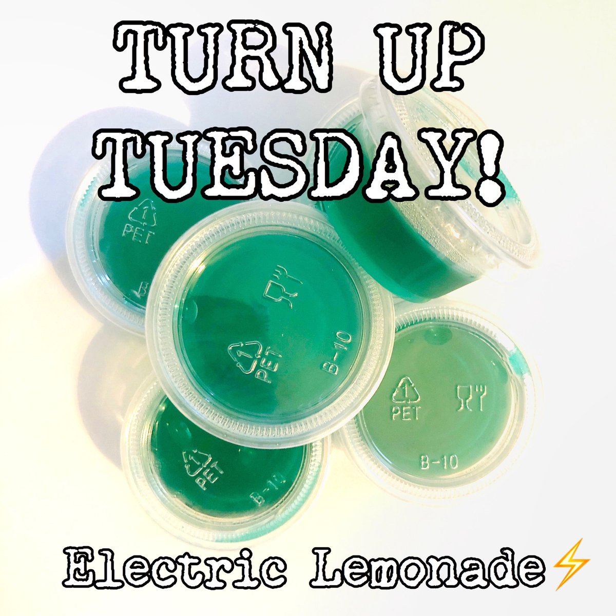 Rev_Nutrition's tweet photo. •!!TURN UP TUESDAY!!•

Come get LIT🤩 on clean ENERGY with us TODAY! 

Today we’re offering ⚡️ELECTRIC LEMONADE⚡️ energy Jell-O shots!

#LITonHEALTHYvibes #REVOLUTIONnutrition #TURNUPTuesday   #ALLTHEWAYUP #ElectricLemonade #EnergyJelloShots #Herbalife #Herbalife24 https://t.co/Cl9UELtKiF
