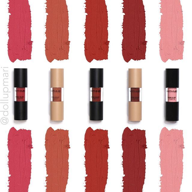 DollUpMari's tweet photo. If you’re looking for maple toned Korean lippies but want it to be in liquid lipstick format, then you’ll love @withme_official’s Signal Velvet Lip Master! #립틴트 #틴트 #위드미 #kbeauty #charisceleb https://t.co/7A5BljDqeS https://t.co/KPxw1l2eFT