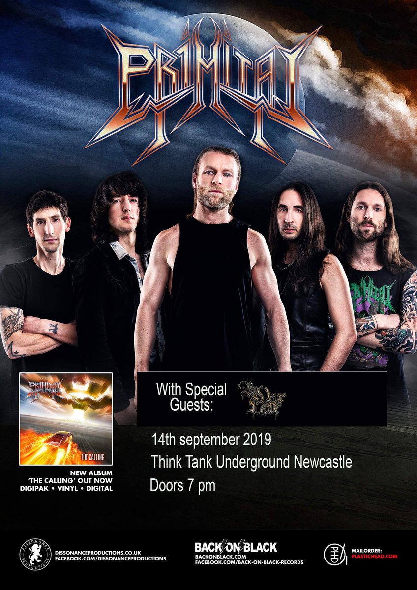 TheMetalWorksUK's tweet photo. We are involved in bringing NWOTHM legends Primitai to Newcastle Upon Tyne. Be there. 

Support comes from @ByYourLeaveband https://t.co/e4P9ACNR71