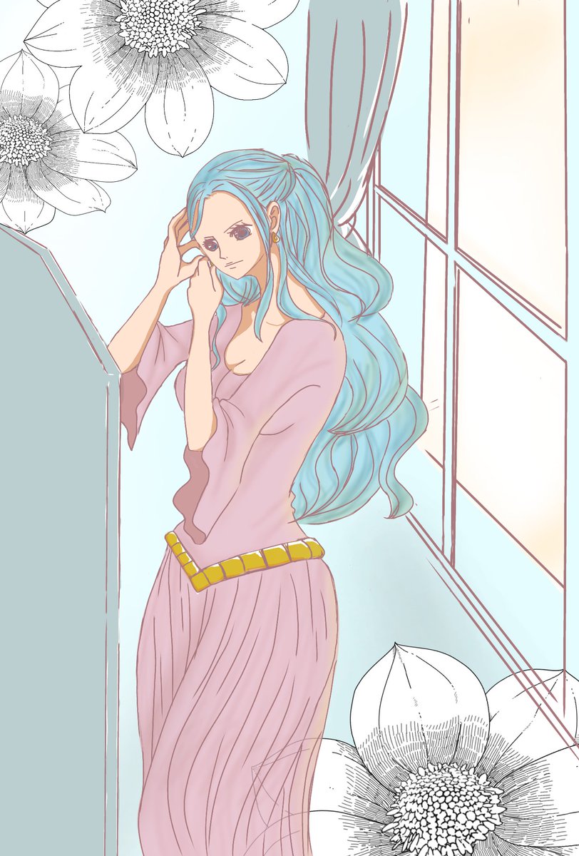 すも 週間お絵かきワンピース 第三弾のお題は ネフェルタリ ビビ ちゃん ビビちゃんは お転婆で意外と大ざっぱなとこめちゃ推す 不器用だと可愛いなぁ 社交の場にもピアスにも慣れたのに つける時に真顔になっちゃうビビ 18歳