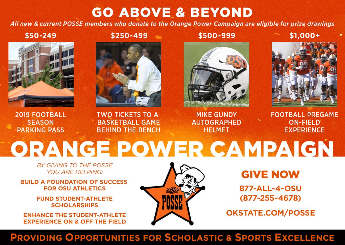 Change the game.

Donate to the #OrangePower Campaign and help make a difference for #okstate student-athletes. ➡️ okstateposse.com/index.php/oran… #GoPokes