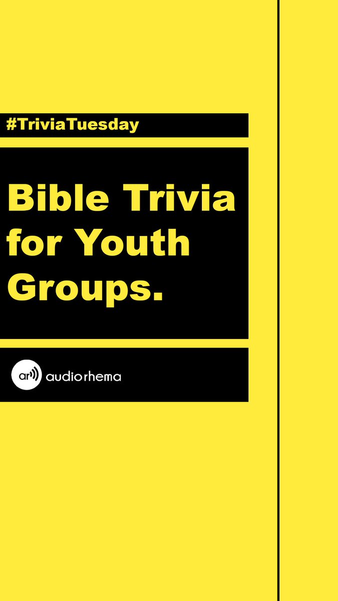 AudioRhema's tweet image. #TriviaTuesday is On! How many questions can you answer correctly? ❔❓❓❔ #Legoo!!

#Thread #audiorhema #Bibletrivia #triviatuesday #trivia