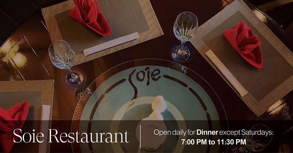 SheratonBahrain's tweet photo. Dining out tonight? Join us for authentic Chinese-Malaysian cuisine at Soie Restaurant.
Open daily for dinner from 7:00 PM to 11:30 PM except Saturdays.
Call 17533533 to book a table.
#bahrain #manama #food #dinner #restaurants #sheratonbahrain #hotels https://t.co/MkZYWDd94H