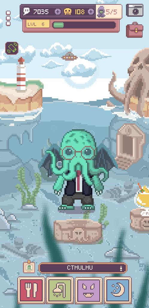 He has a job interview today...
#cthulhupet2 #mobilegame #lovecraft