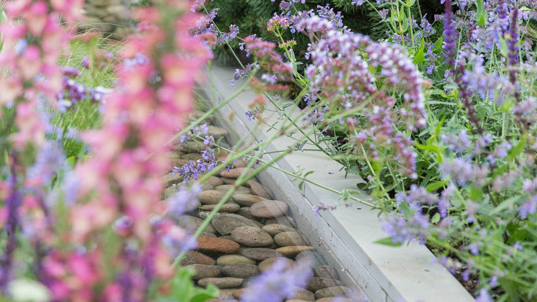 The_RHS's tweet photo. The @VikingCruises Lagom Garden at #RHSHampton is a space in which to relax where wildlife can thrive. The inspiration comes from the idea of ‘lagom’, which means not too much, not too little, but perfectly balanced. 

https://t.co/y49J4NDtHf @WillWilliamsGD @BurnhamLandscap https://t.co/v9cQhr19M1