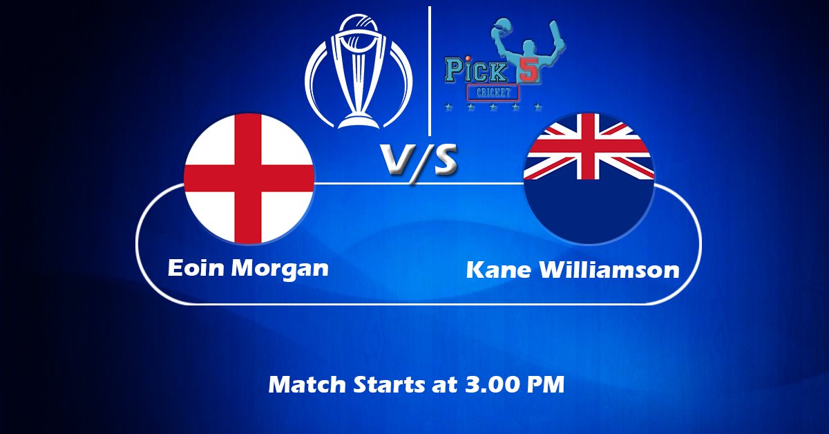 Pick5Cricket's tweet photo. Tomorrow Fantasy match is
#ICCCWC2019 #ENG vs #NZ 
Get ready with your #Fantasy team
Start playing @ https://t.co/WLk9lM3ceD https://t.co/Ac5EzEqAGT