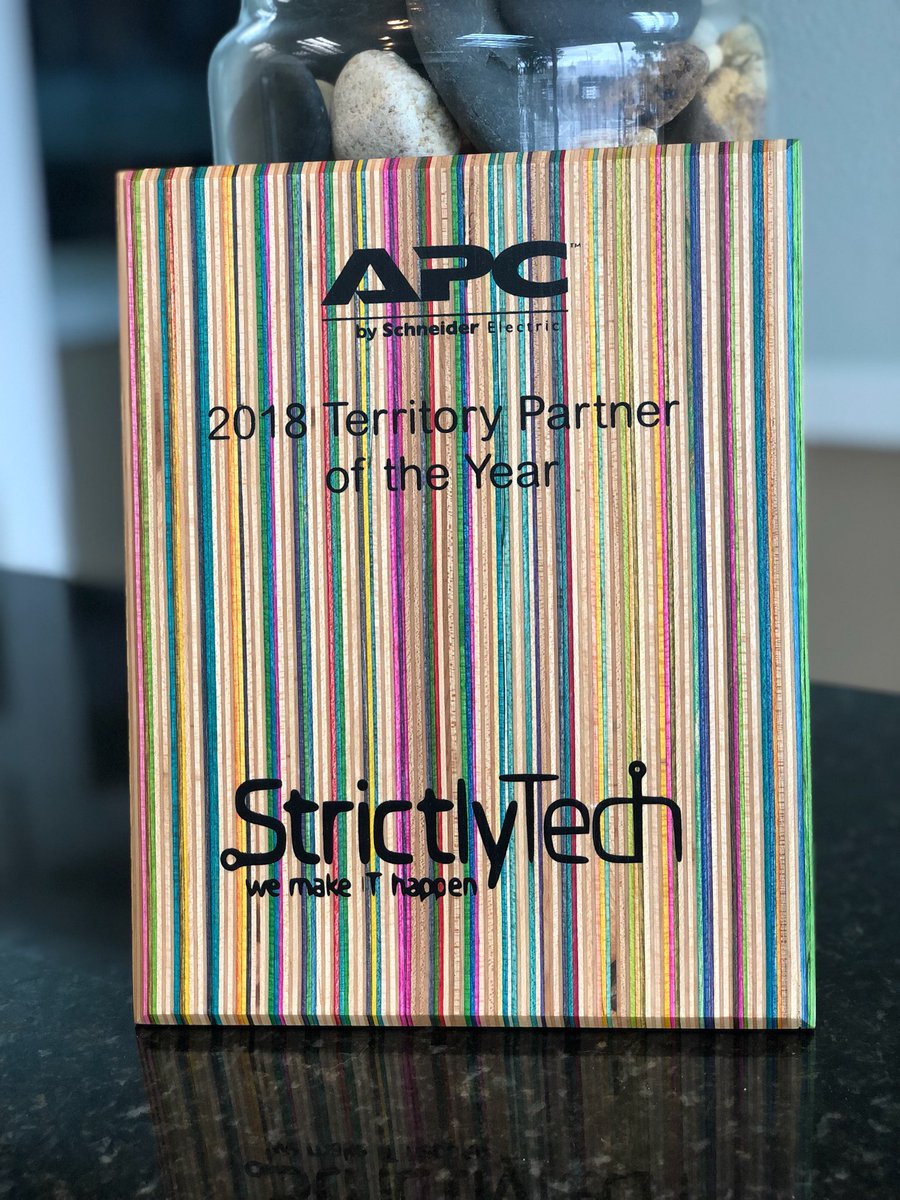 glenbenjamin's tweet photo. Congratulations to the @strictlytec Team & Channel Mgr Ashley Garcia for being awarded @APCbySchneider 2018 Territory Partner of the Year! Also a Big #thanks to all of our clients for supporting their #power #battery #datacenter needs! Contact @glenbenjamin #strictlytech #apc https://t.co/nX0GdeS2Wb