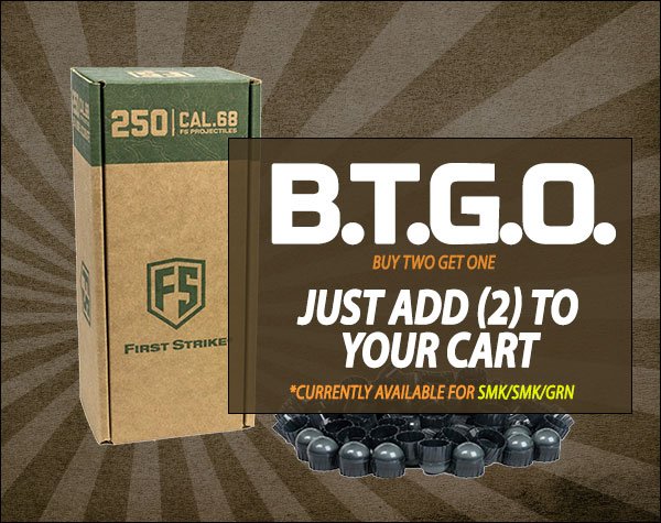 rockstartac's tweet photo. July Specials are up! Awesome First Strike deals just released. #firststrike #firststrikepaintball #magfedpb #magfedpaintball #magfedonly #t15owers #frs #goldenround  https://t.co/kLMurtlYI2 https://t.co/86ckVI2Uhd