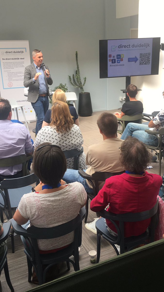 Inspiratiesessie Duidelijke Taal met Lodewijk van Noort: we onderteken vandaag de Direct-Duidelijk Deal omdat wij het belangrijk vinden dat iedereen ons begrijpt.