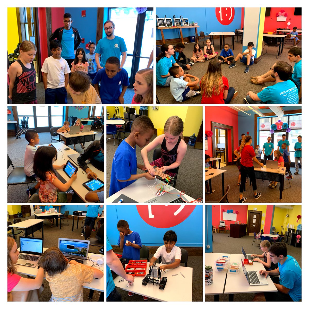 happycodeclub's tweet photo. #HouseOfCode Today Congressman Jim Himes is visiting Happy Code Club Technology Summer Camp. We are officially kicking off our support and participation in the Congressional App Challenge yay! https://t.co/VQ7rqe5bUv