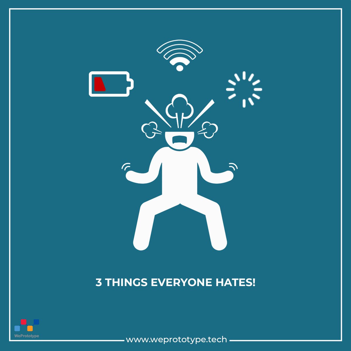 weprototype_app's tweet photo. 3 THINGS EVERYONE HATES: LOW BATTERY, POOR WIFI, LOADING

#weprototype #apps #mobileappdevelopers #mobileapps #mobileappprototype #mobileappprototypes #mobileappprototyping #applications #mobileappdevelopment #mobileappdevelopmentcompany #ios #android #flutter #googleflutter https://t.co/eQBotoIHrO