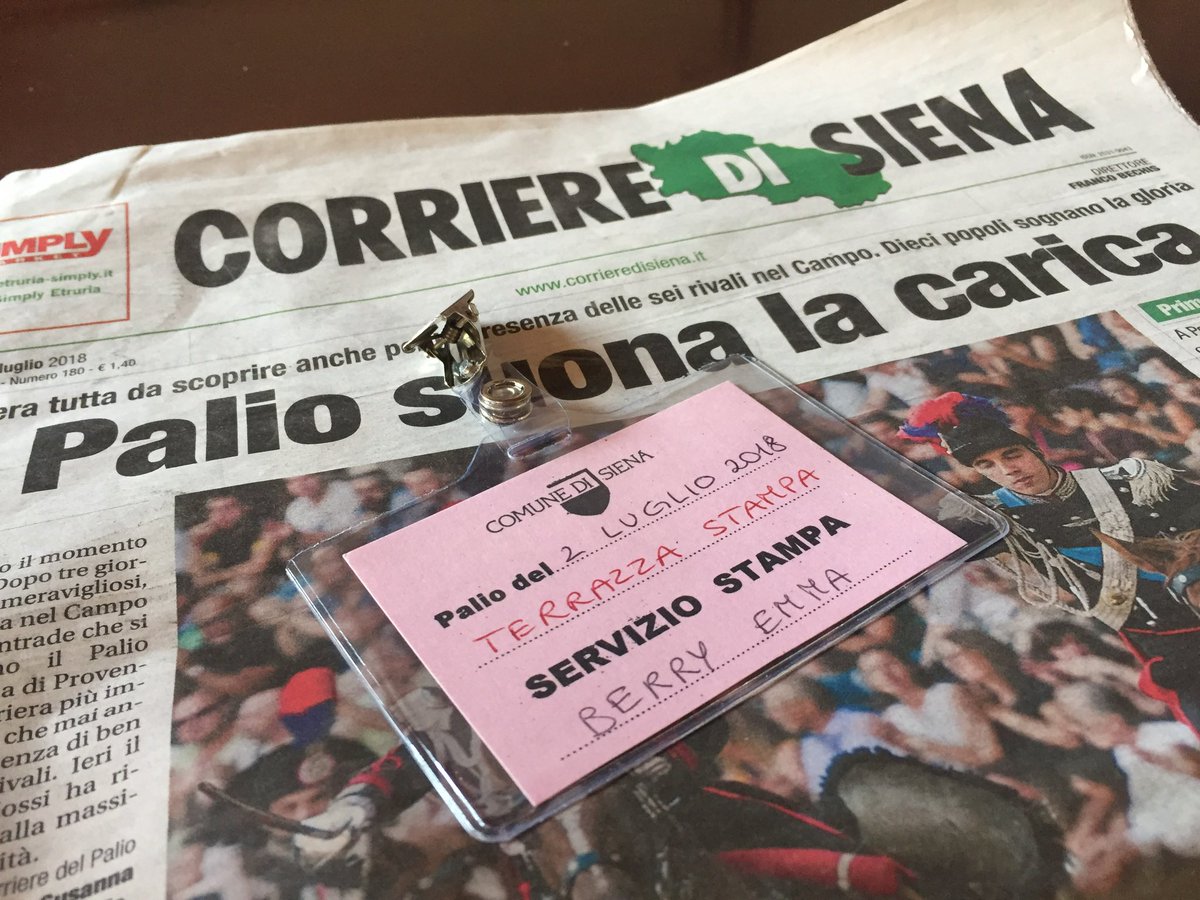 CollingsBerry's tweet photo. Of all the wonderful racing assignments I’ve had for @theTDN, I’m not sure there’ll ever be a spectacle to match the Palio. Can’t believe a year has gone by already @kelseynrileyTDN @pattywolfe @suefinley https://t.co/Wt4VkSolqH