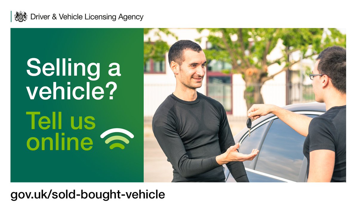DVLAgovuk's tweet photo. Sold your vehicle? Tell DVLA online and you’ll get your refund of vehicle tax quicker. 

Try it now at: https://t.co/F6hndQZuYz  #SmarterGov https://t.co/7WX7CsXGfE