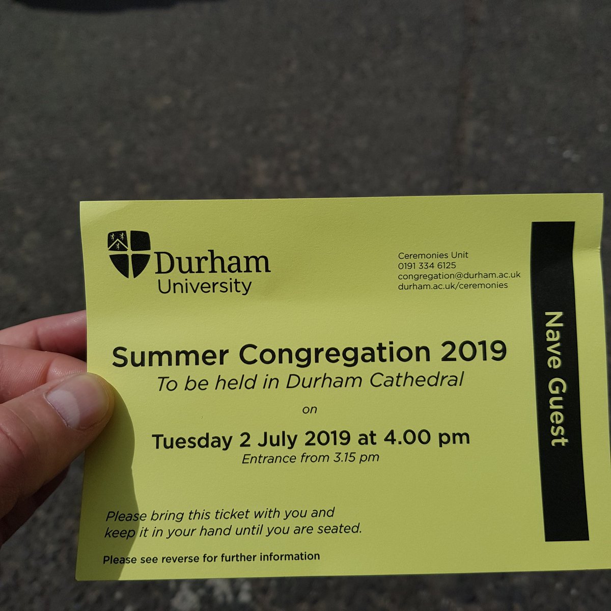 ianroe8859's tweet photo. James' gradiation day @durham_uni . #mmath https://t.co/PNmwO4bUFE