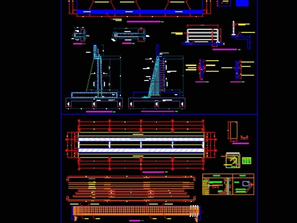 bibliocad's tweet photo. Estructuras de puente en concreto armado con apoyo en estribos en ambos extremos, vigas peraltadas y dos apoyos fijos. | Bibliocad https://t.co/eSA4arh125 https://t.co/vw1ciIg0NU