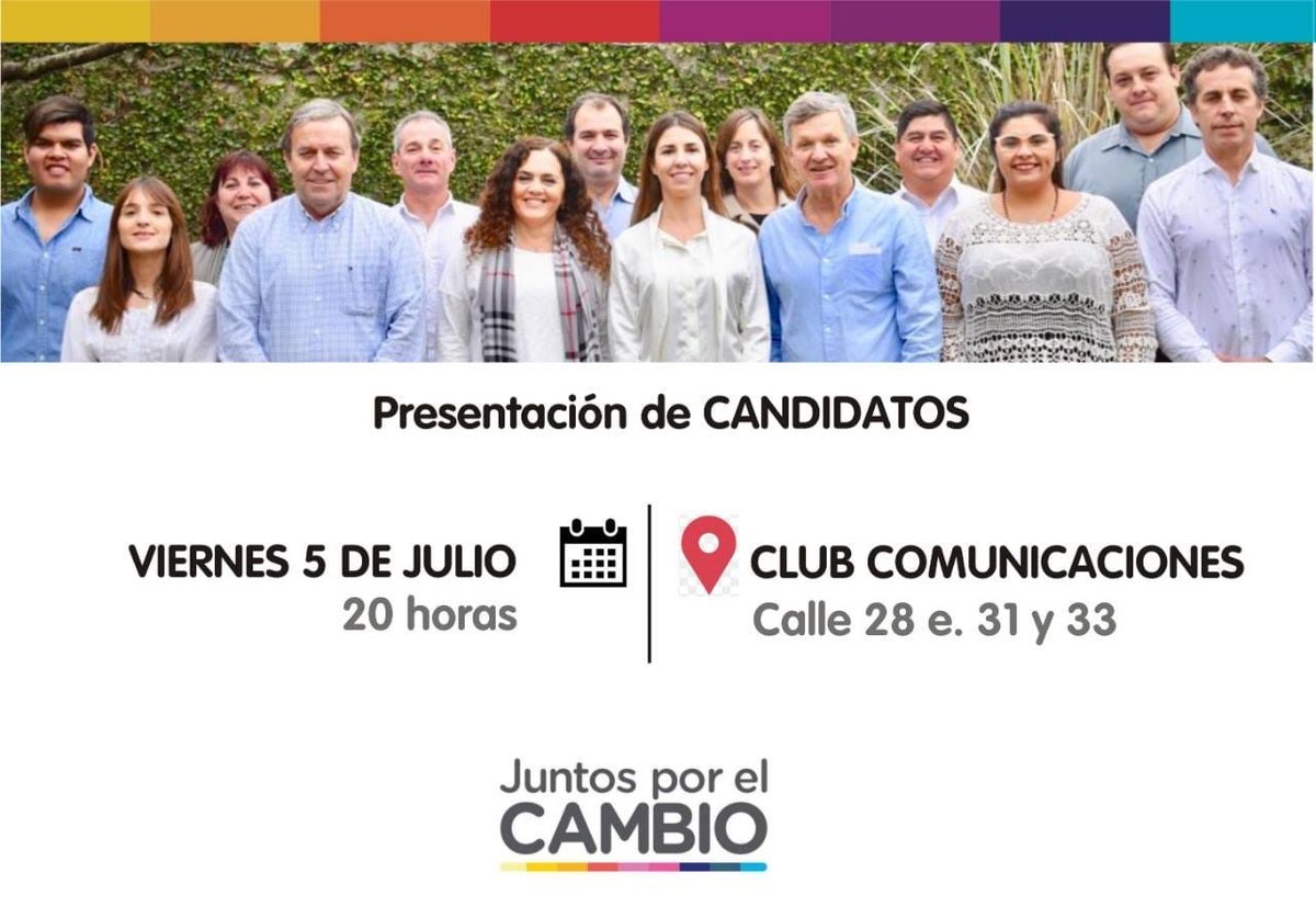 cambiemosMerBA's tweet photo. PRESENTACIÓN DE CANDIDATOS 

¡Los esperamos! https://t.co/KltomkcU2Q