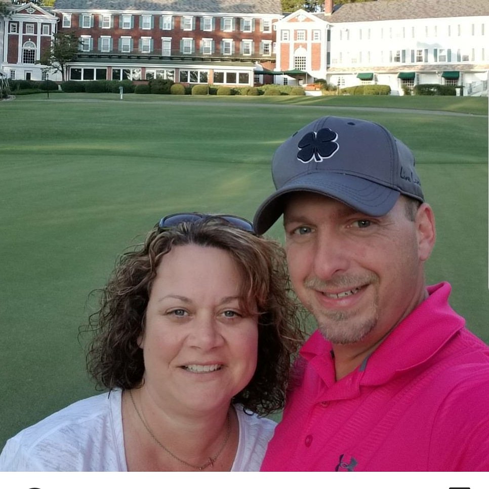mary31mcmillan's tweet photo. I love us! Thankful for my husband that God gave me! He is working while the kids and I are vacationing but that's the #lifeofagolfcoursesuperintendent in the summer time! @MartinMcMillan9 #BlessedAndGrateful #wivesofturf https://t.co/9gip8DKcf9
