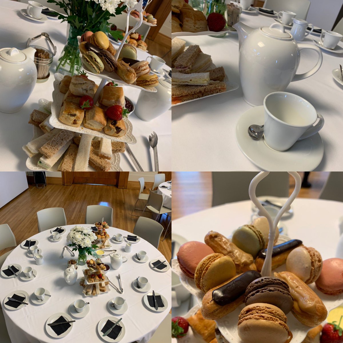 Cream tea, macaroon’s, eclairs and finger sandwiches what better way to spend an sunny afternoon! Our first afternoon tea of the year <a href="/hackneycouncil/">Hackney Council</a>!! <a href="/RachelJay262/">Rachel Matthews</a> <a href="/AnnaPawlakLon/">Anna Pawlak</a> <a href="/jessey1965/">robert jessey</a> @AngelHillFood @ServestFoodCo